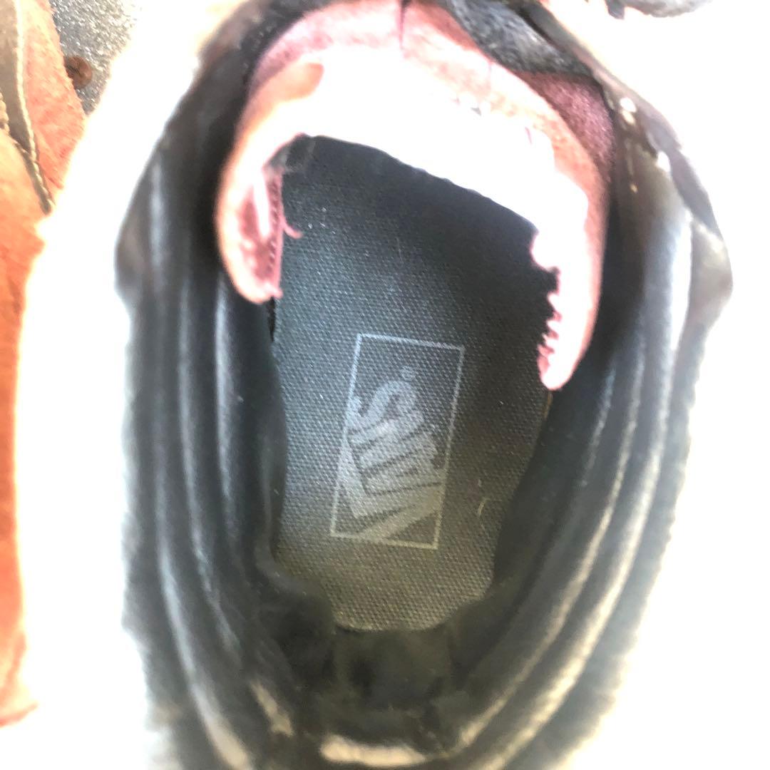 27cmレア　希少バンズvans スケートシューズ　スエード　エンジ