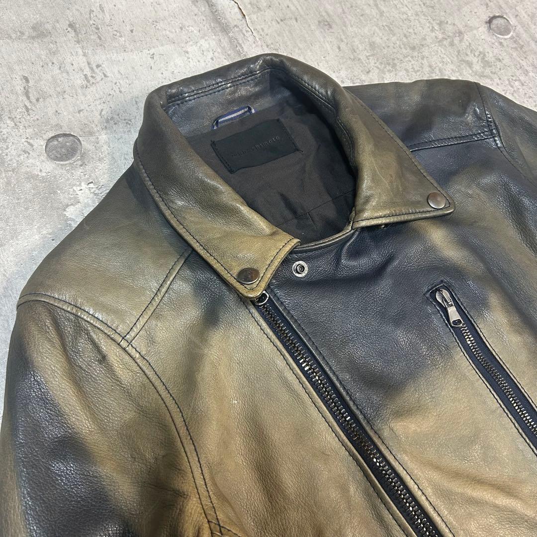 ジャケット・アウター 03aw jun hashimoto Double Leather Riders
