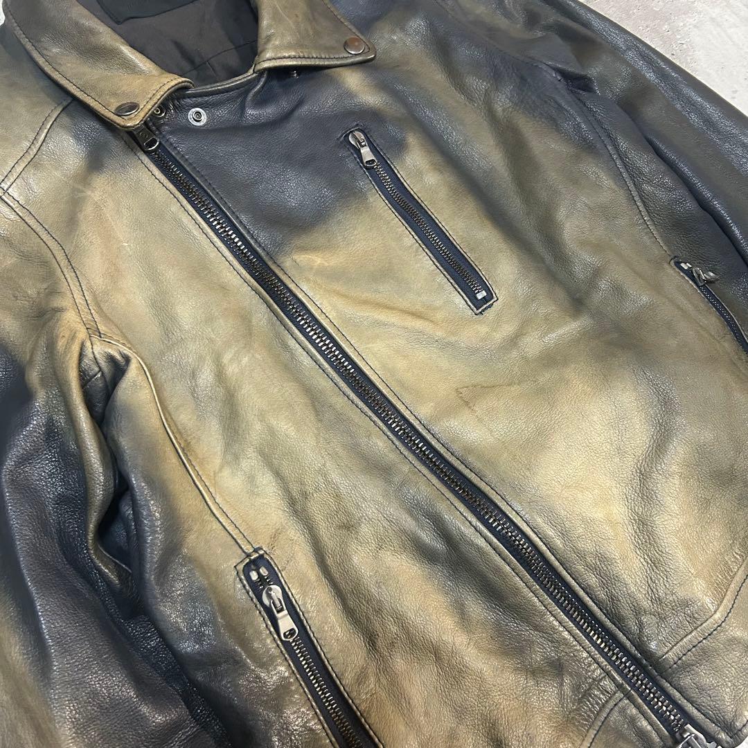 ジャケット・アウター 03aw jun hashimoto Double Leather Riders