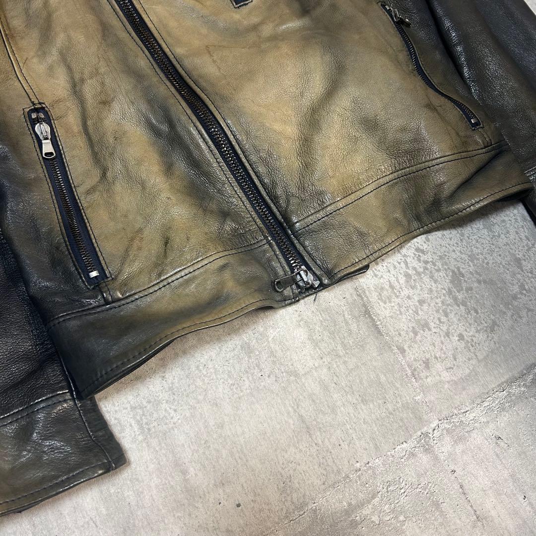 ジャケット・アウター 03aw jun hashimoto Double Leather Riders