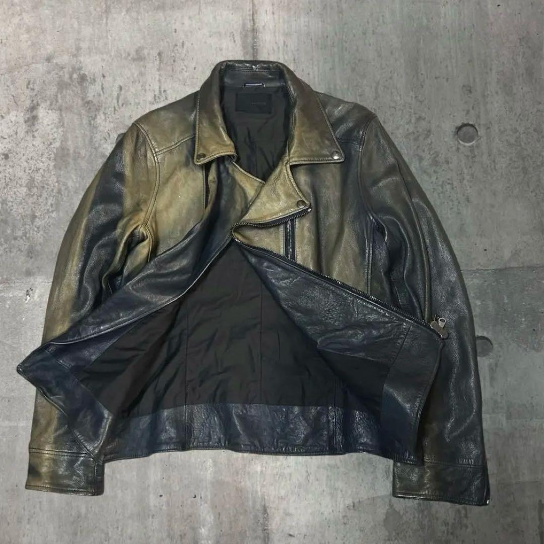 ジャケット・アウター 03aw jun hashimoto Double Leather Riders