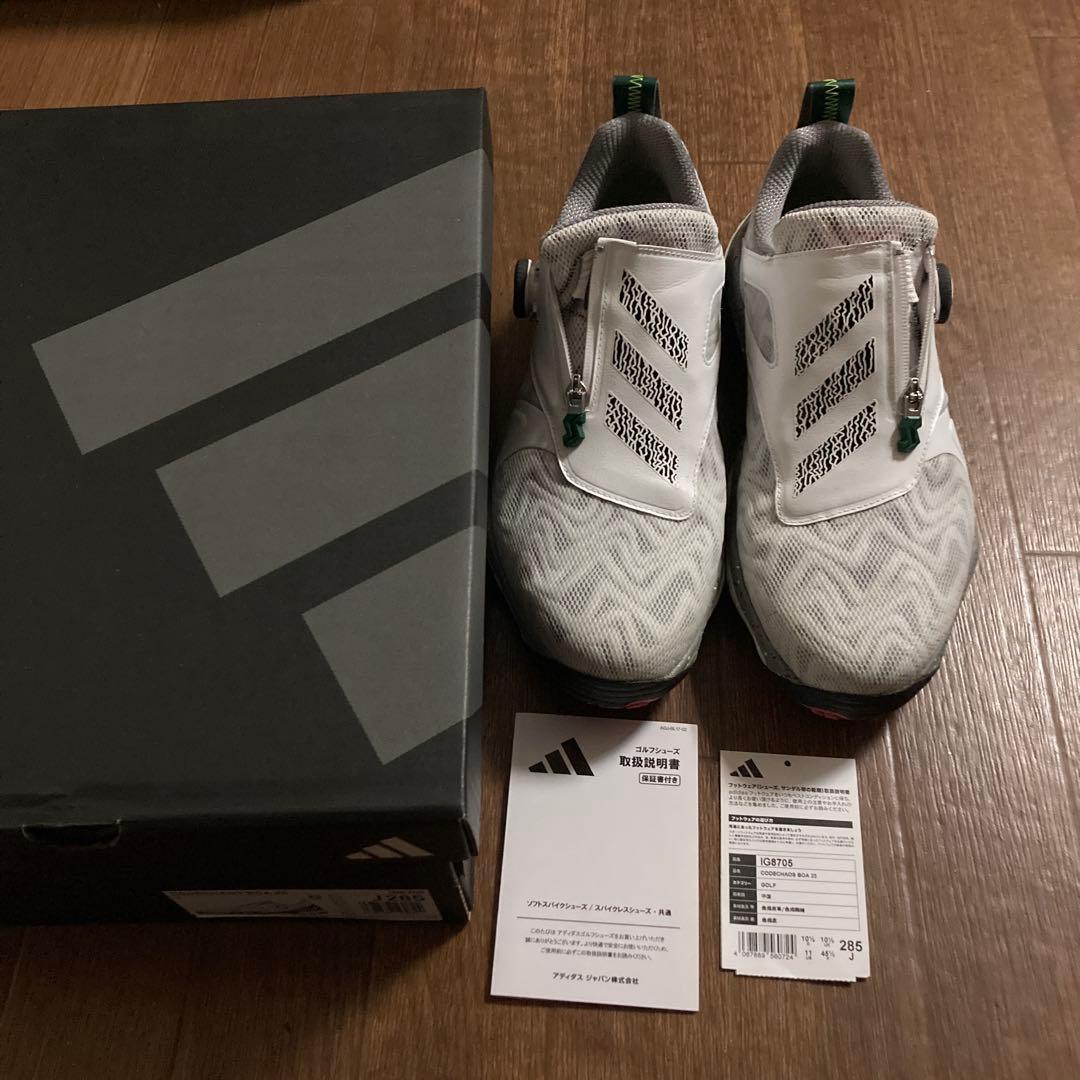 adidas ゴルフシューズ コードカオス25 ボア スパイクレス 28.5cm
