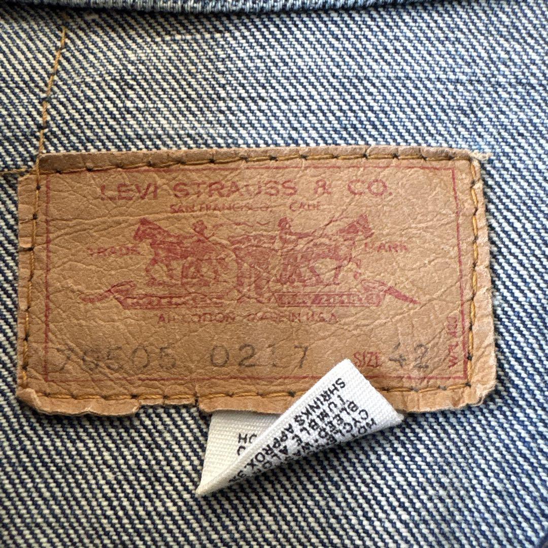 Levi's 70505 デニムジャケット　濃紺　66前期　ケアタグ