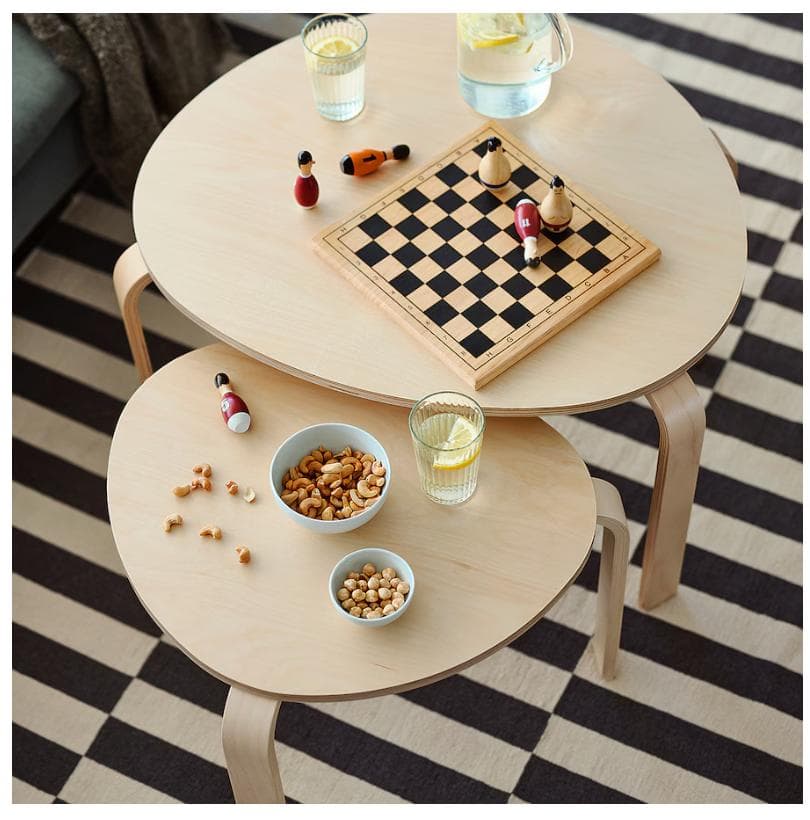 IKEA SVALSTA スヴァルスタ ネストテーブル2点セット