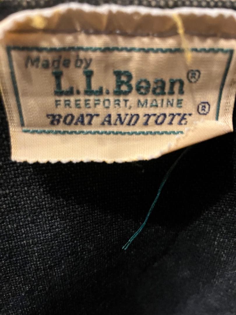 80’s USA製 L.L.BEAN デラックストート Lサイズ　ギザギザタグ