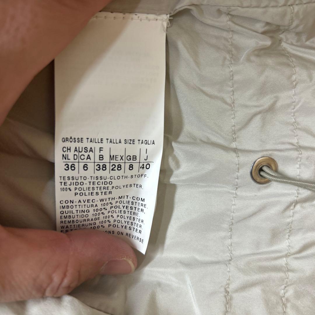 S MaxMara フード付きベージュベスト　ジレ