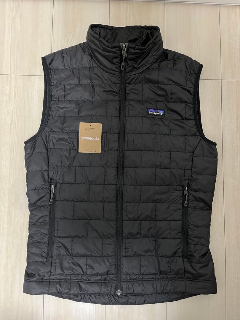 パタゴニア メンズ ナノパフベスト Sサイズ ブラック 23年秋冬 中古美品
