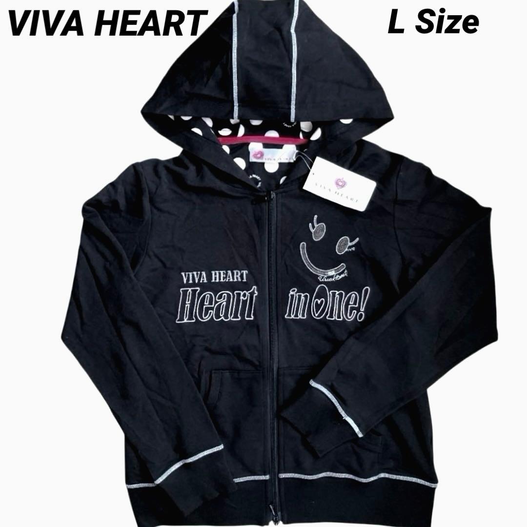 【未着用】VIVA HEART スウェットフルジップパーカー 42 タグ付き