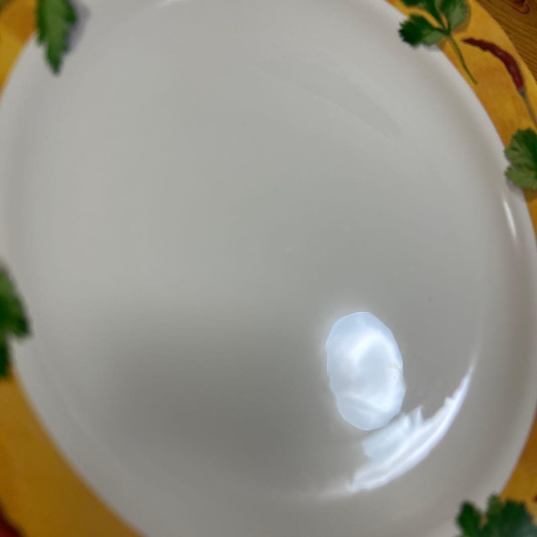 GIEN ジアン　ポワブル・エ・セル　野菜　唐辛子柄　大皿プレート　３枚