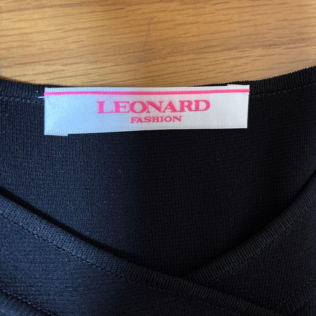 LEONARD 花柄ロングワンピース 七分袖