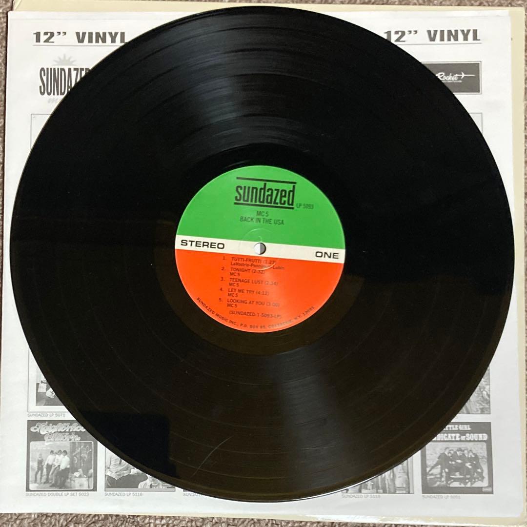 【MC5】 BACK IN THE USA アナログレコード盤