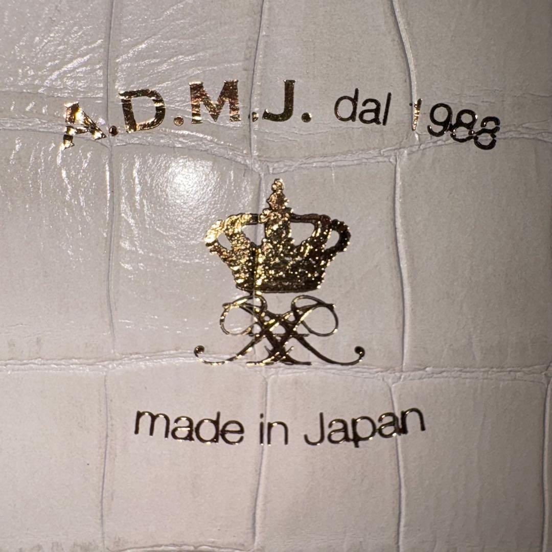 [美品]ADMJ エーディーエムジェイ クロコ コンクルージョン トートバッグ