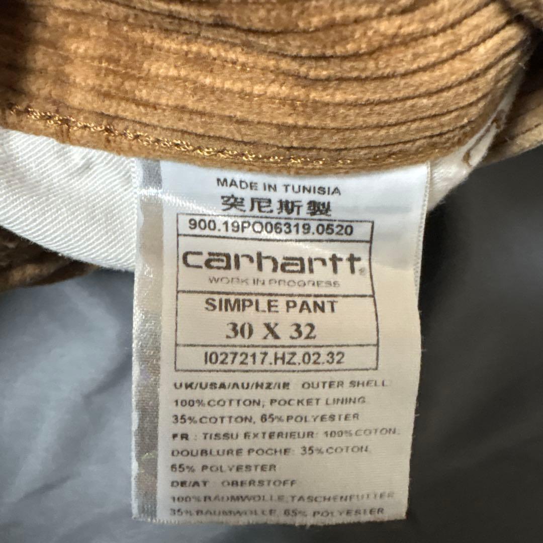 Carhartt コーデュロイ パンツ 30ⅹ32