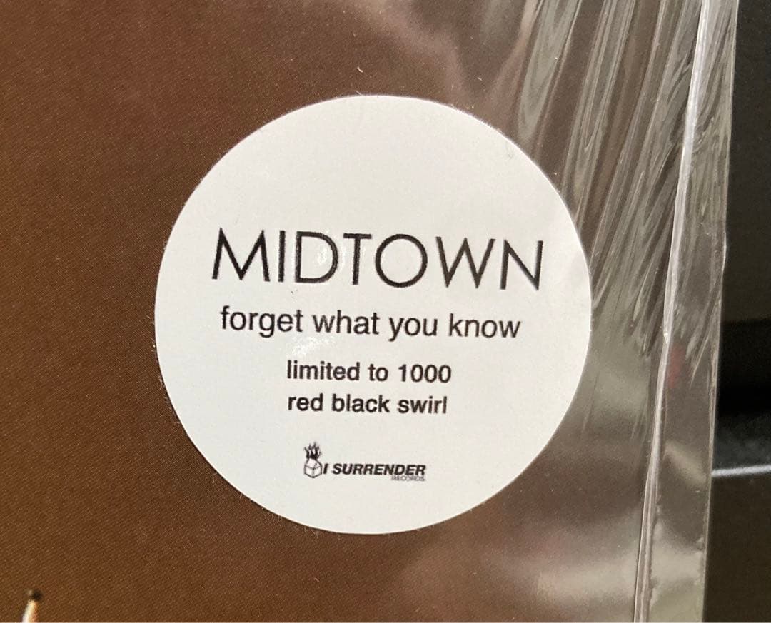 Midtown \"Forget What You Know\" 1000枚限定LP