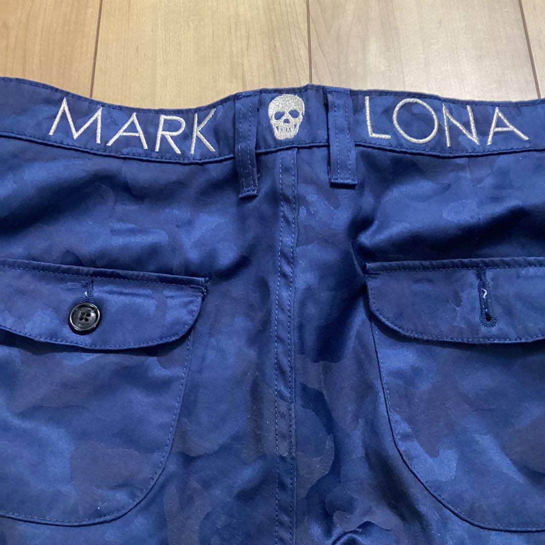 MARK&LONA 迷彩柄 ネイビーショートパンツ