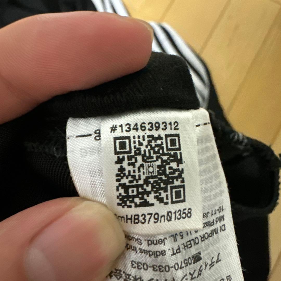 adidas ブラック トラックジャケットM