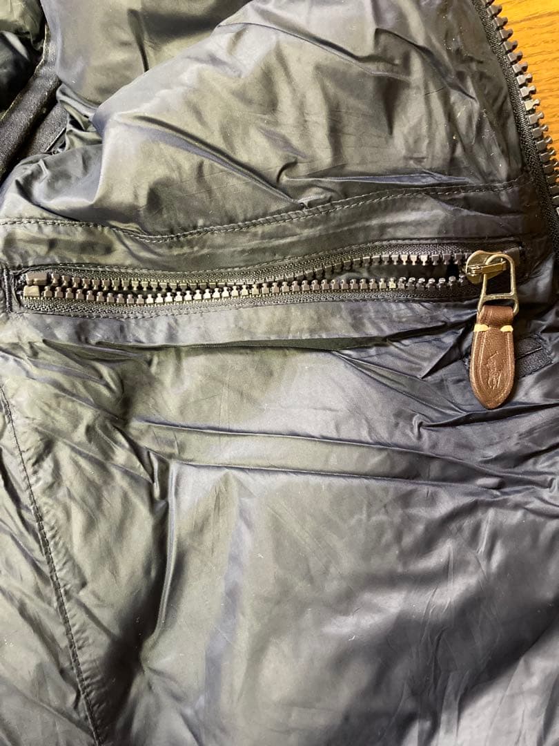 Polo by Ralph Lauren フード付きダウンベスト M ネイビー