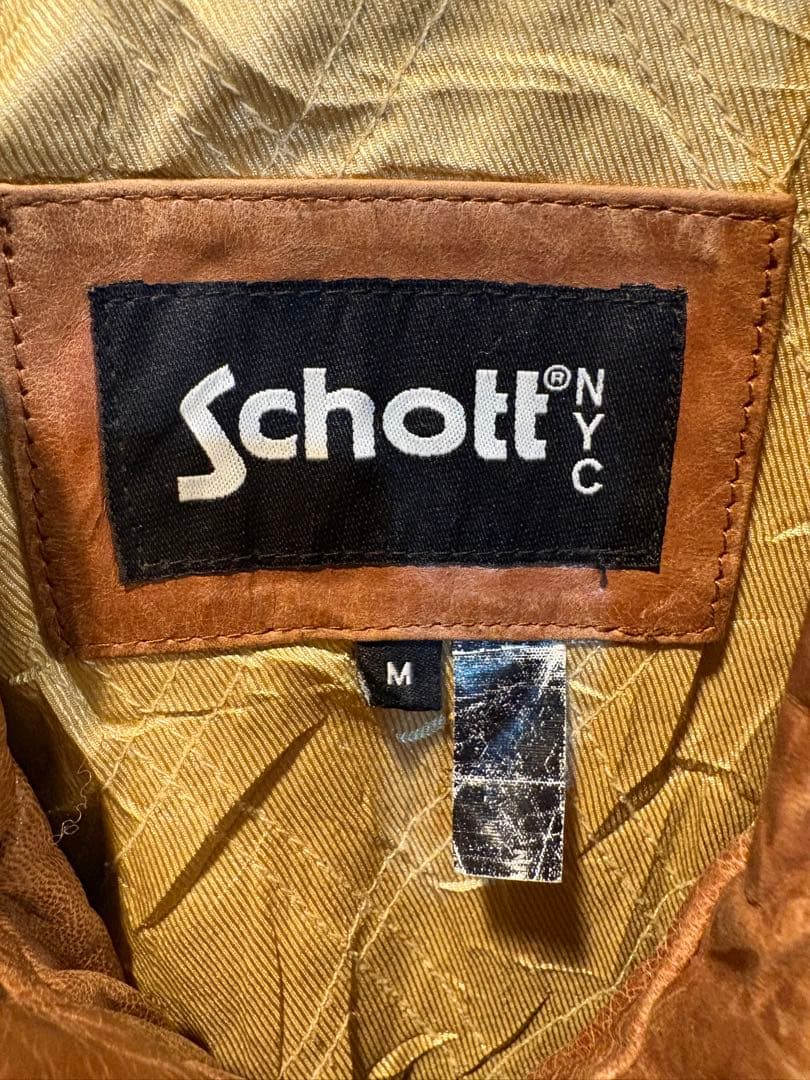 Schott シングルライダース サイズM