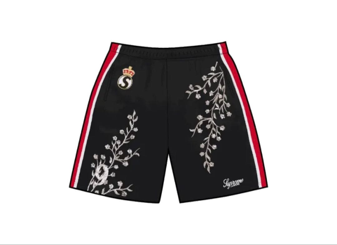 ウェア Supreme Floral Soccer Short \"Black\"M