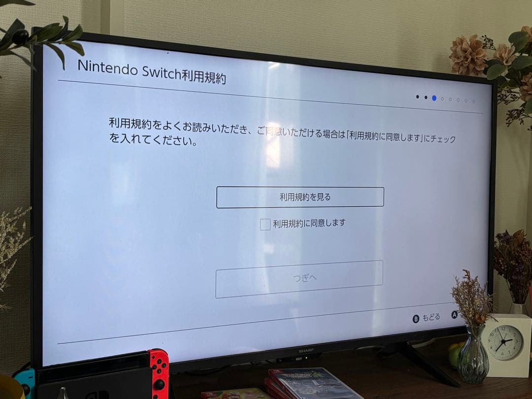 【箱あり】Nintendo Switch 画面不良TV出力OK SD64GB付