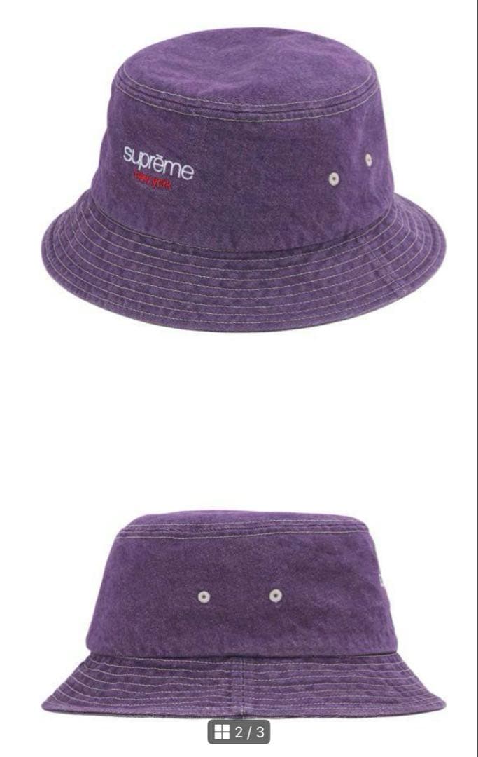 美品 2025ss Supreme Denim Crusher パープル