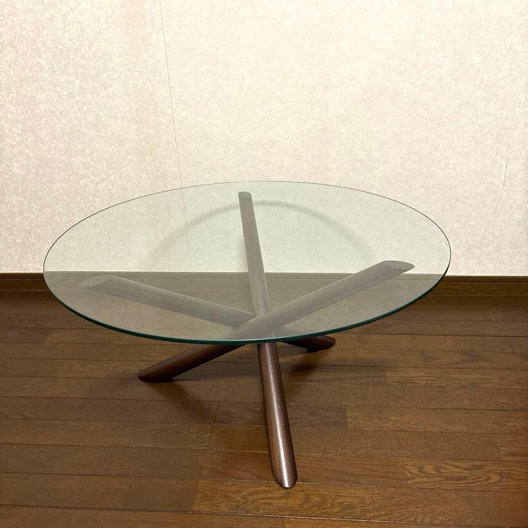 【良品】※直接お渡し NOCE ガラス センターテーブル