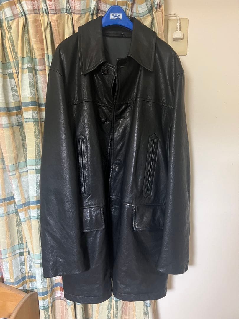 comoli 22aw ラムレザーカーコート