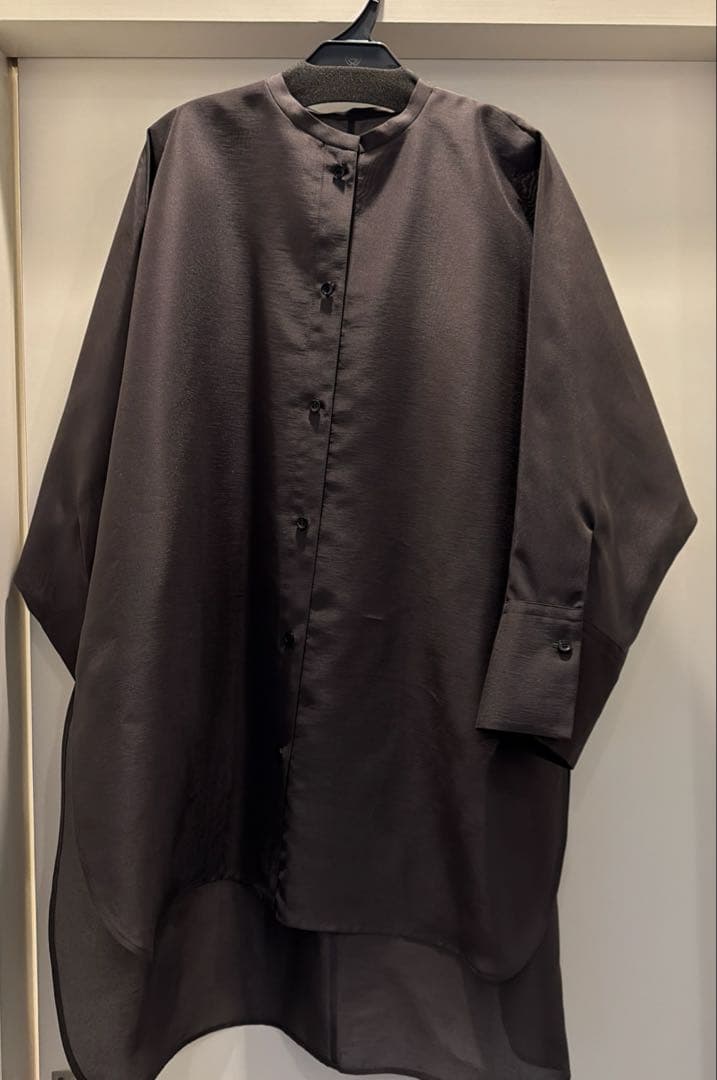 lohen ローヘン　band collar sheer shirt