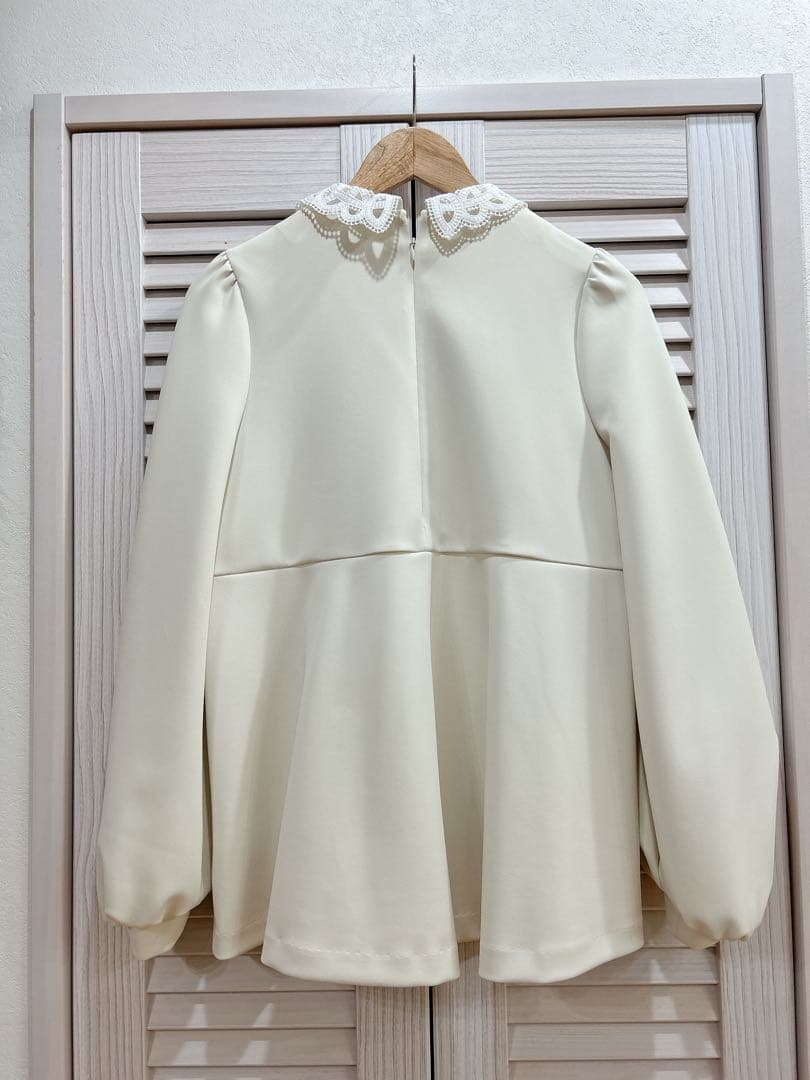 UNITED ARROWS SPONGY ペプラム ブラウス　付け襟