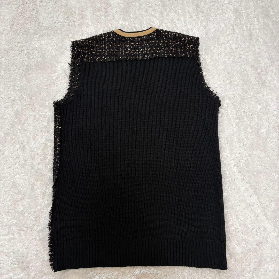 【定価3.3万】ballsey ニットコンビツイードＶネックジレ　ベスト　23年