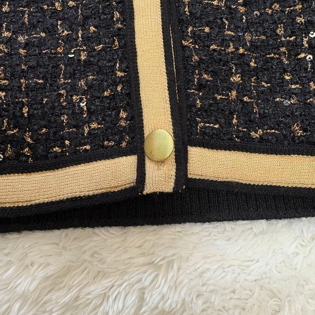 【定価3.3万】ballsey ニットコンビツイードＶネックジレ　ベスト　23年