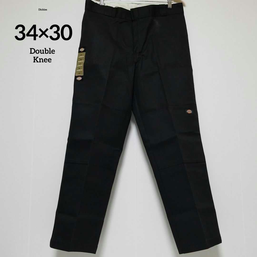 34×30【新品・未使用】ディッキーズ　ダブルニー　85283　　・BLACK・