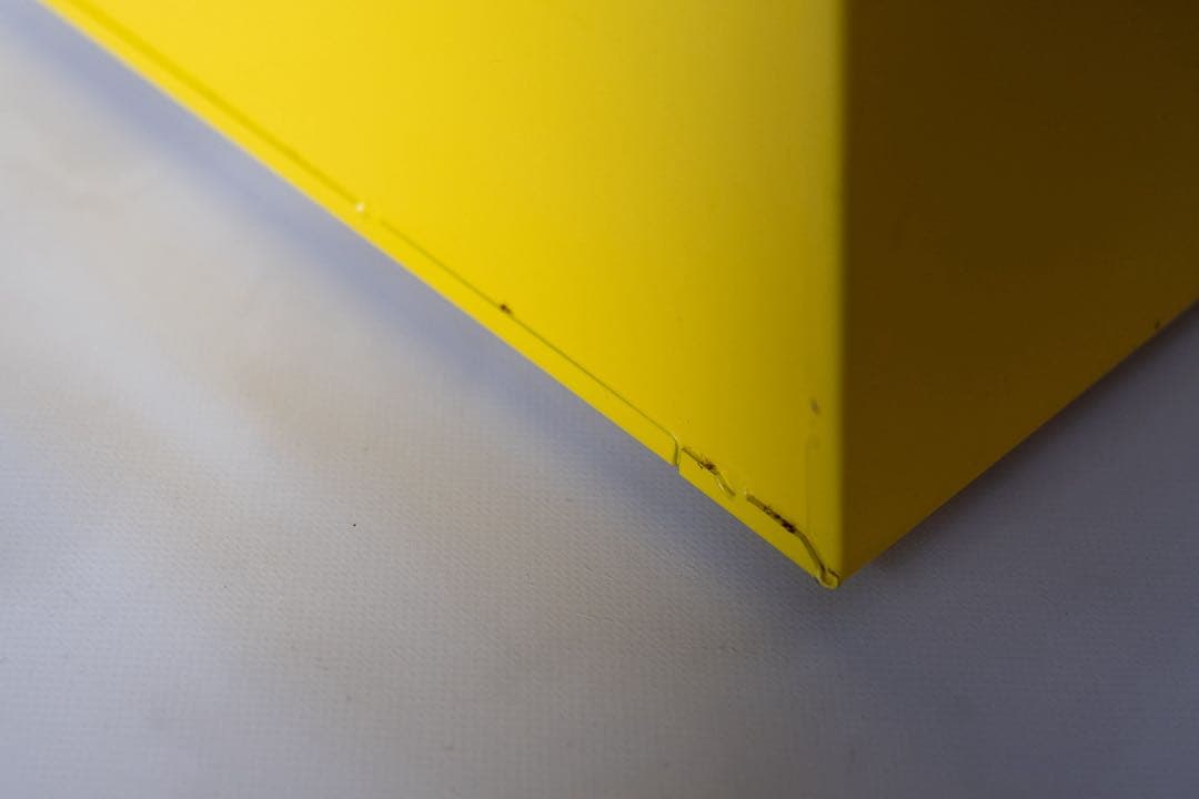 廃盤品 IKEA PS 1995 収納付き　置き時計　ポストモダン　イエロー
