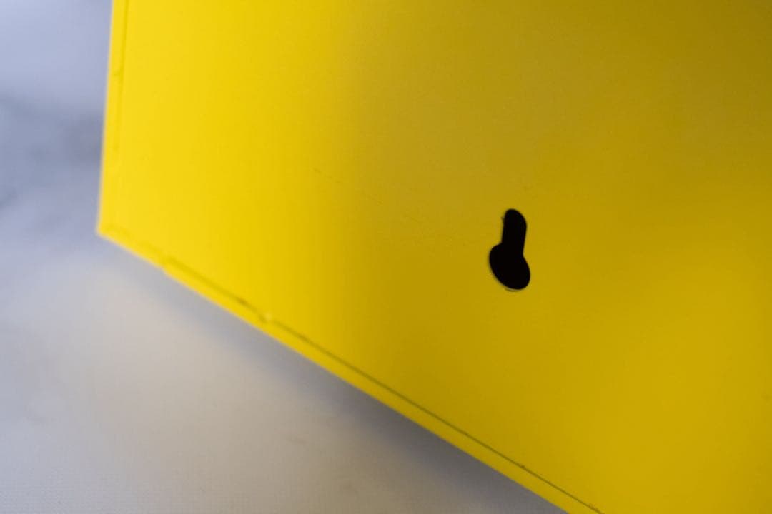 廃盤品 IKEA PS 1995 収納付き　置き時計　ポストモダン　イエロー
