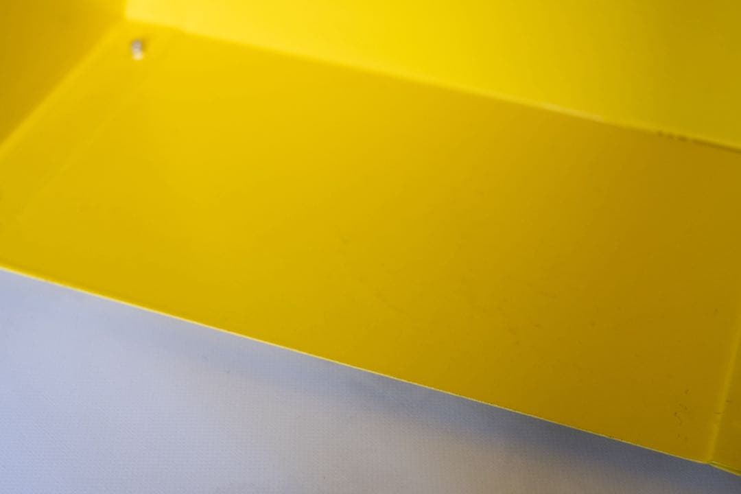 廃盤品 IKEA PS 1995 収納付き　置き時計　ポストモダン　イエロー