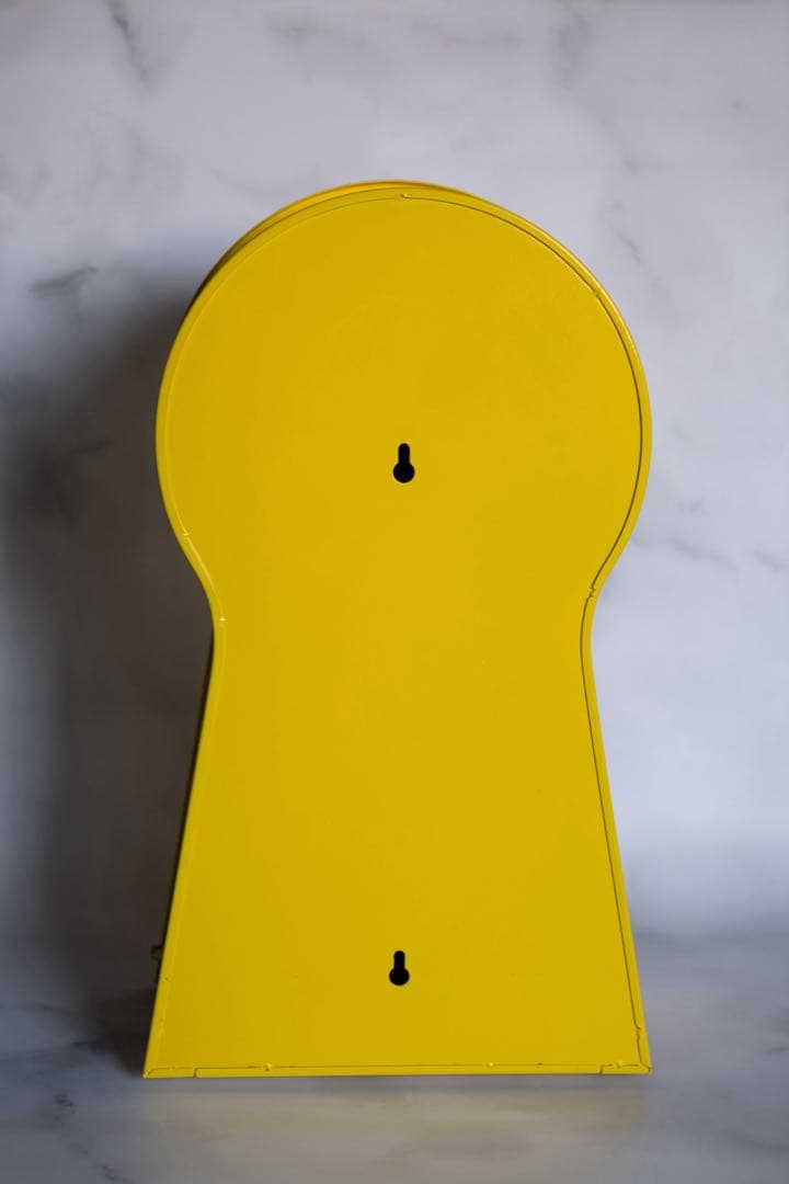 廃盤品 IKEA PS 1995 収納付き　置き時計　ポストモダン　イエロー