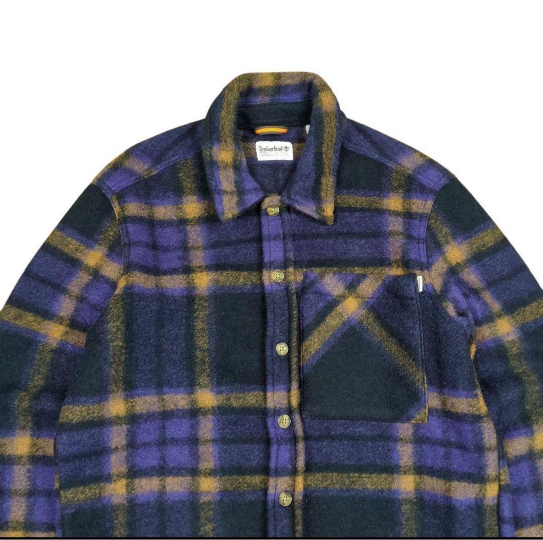 Timberland ウール チェック シャツ ジャケット