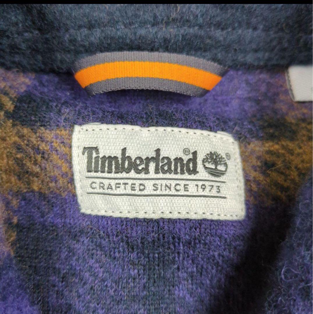 Timberland ウール チェック シャツ ジャケット