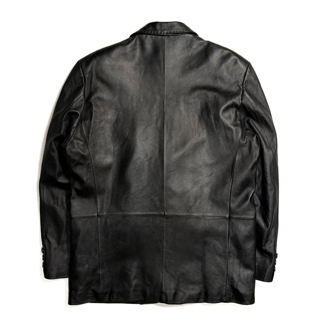 ジャケット・アウター 90S BALMAIN STITCHED LEATHER BLAZER