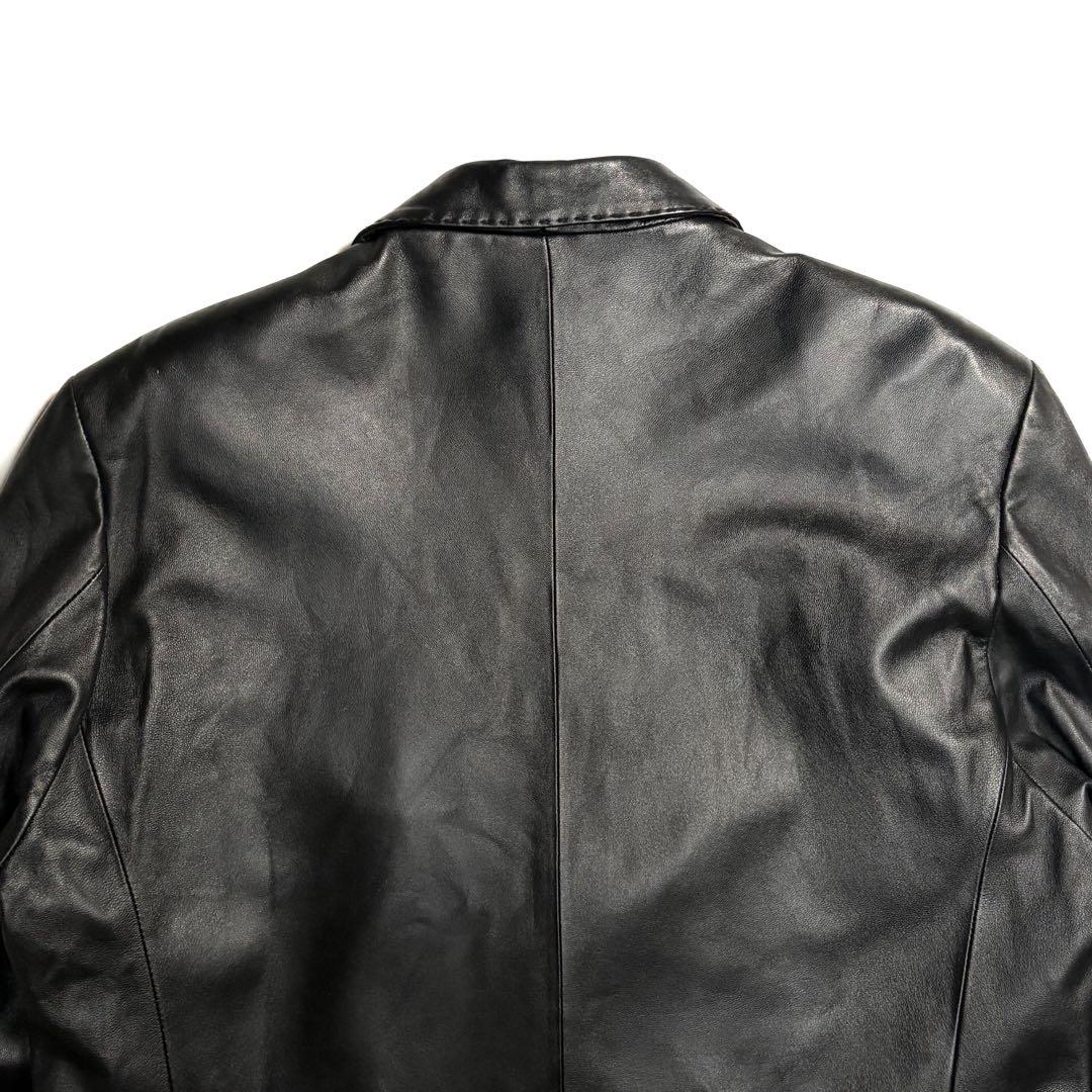 ジャケット・アウター 90S BALMAIN STITCHED LEATHER BLAZER