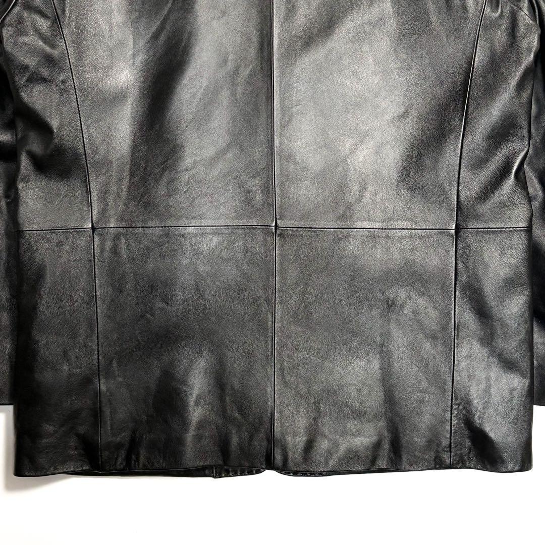 ジャケット・アウター 90S BALMAIN STITCHED LEATHER BLAZER