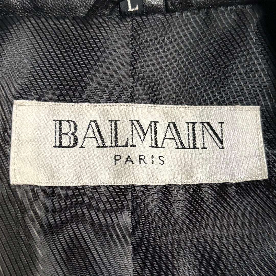 ジャケット・アウター 90S BALMAIN STITCHED LEATHER BLAZER