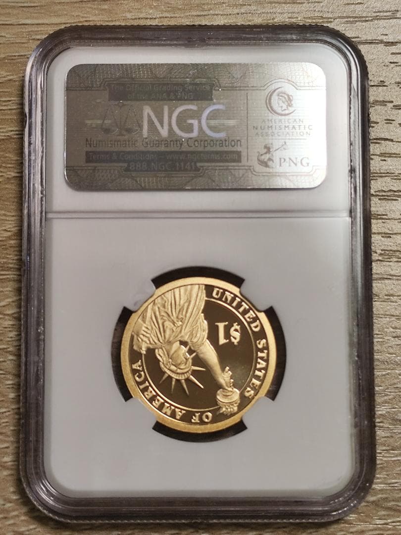T*a様 NGC PF70☆2009 アメリカ 12代大統領 1ドル  硬