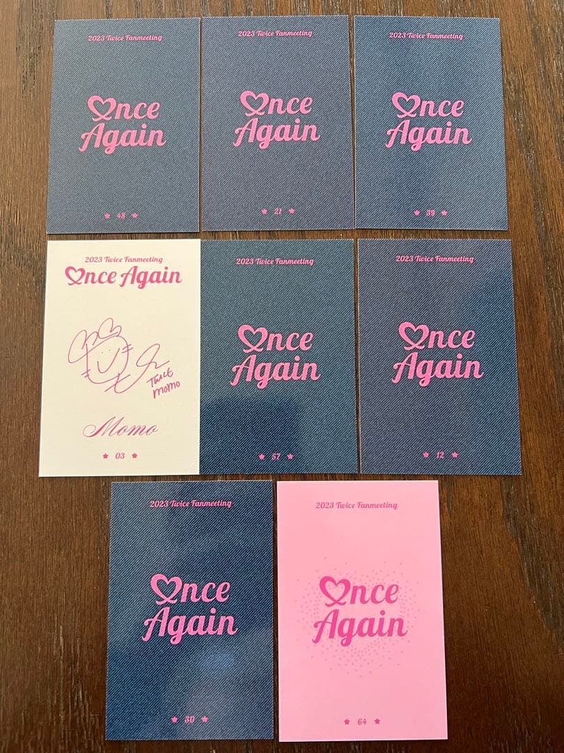 TWICE Once Again モモ コンプリート トレカ ファンミーティング