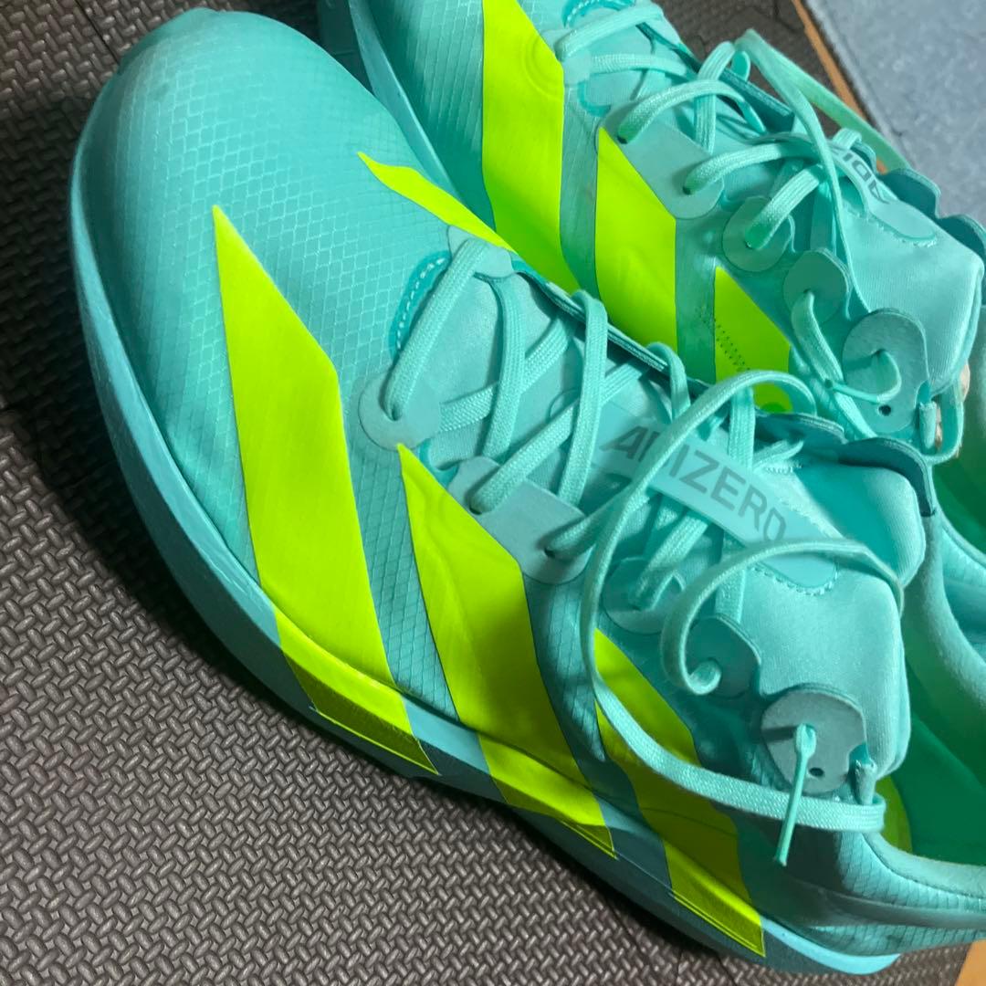 adizero シューズ アクアブルー/イエロー　28.５センチ