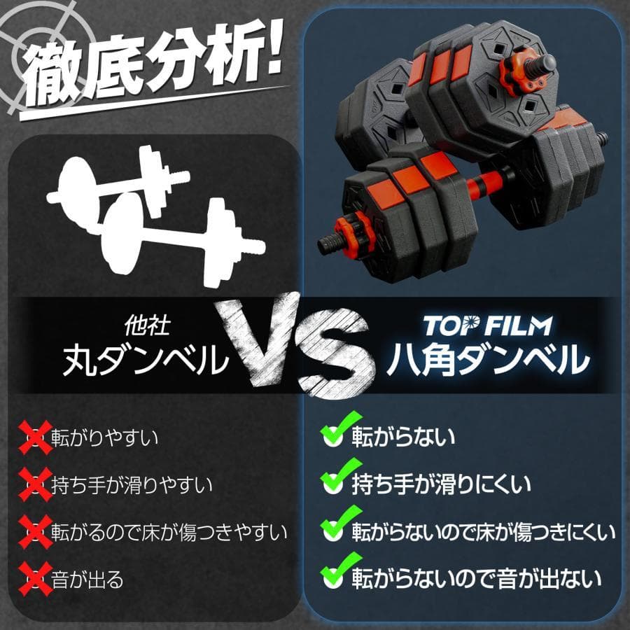 ダンベル 可変式 20kg 可変式ダンベル 2個セット 多機能 40kg