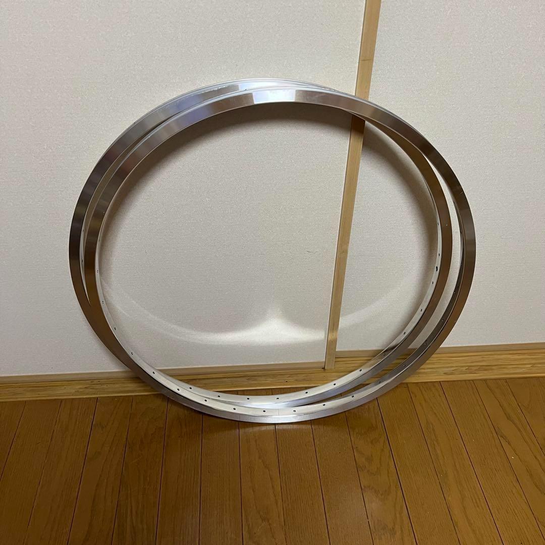 希少当時物ベルギーALESA鏡面仕上げクリンチャーリム 2本セット700C