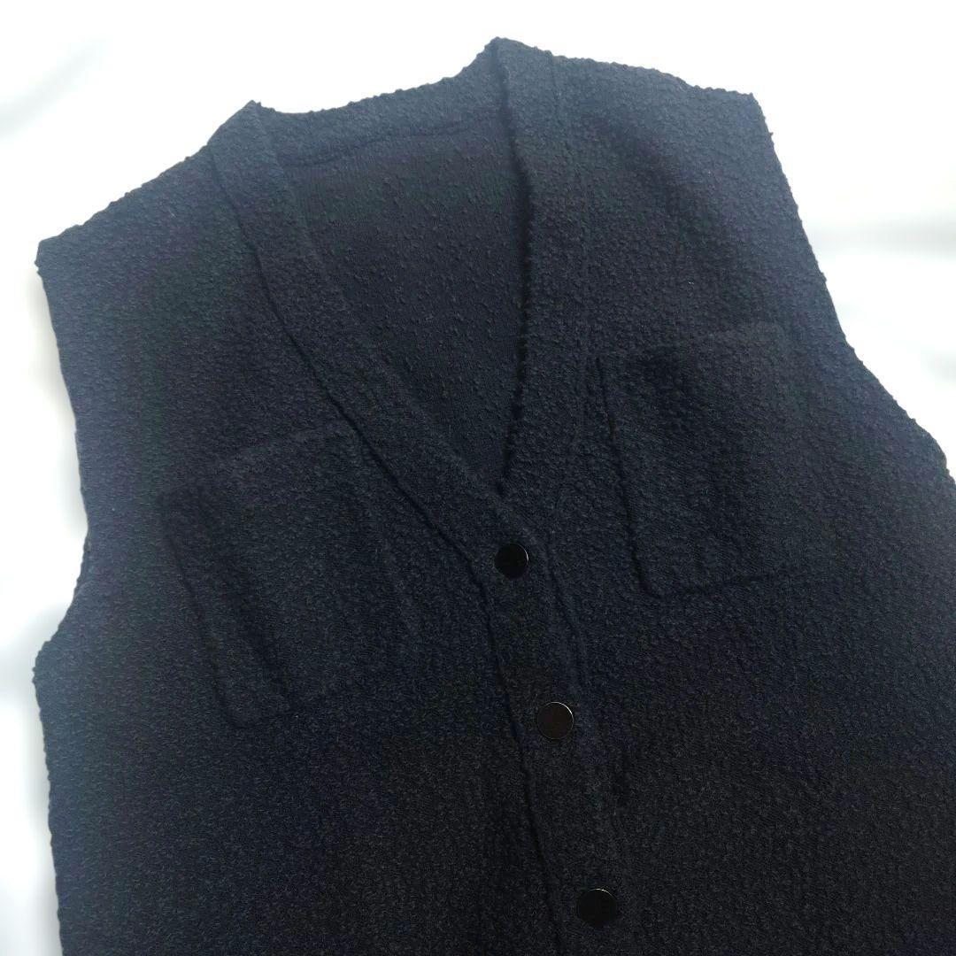 iCB ブークレツイード ニットジレ 35970円 S