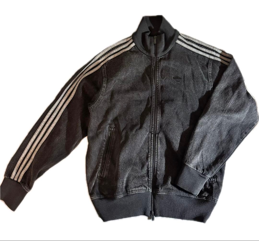 adidas デニムトラックトップ　ファイヤーバード　トラックジャケット