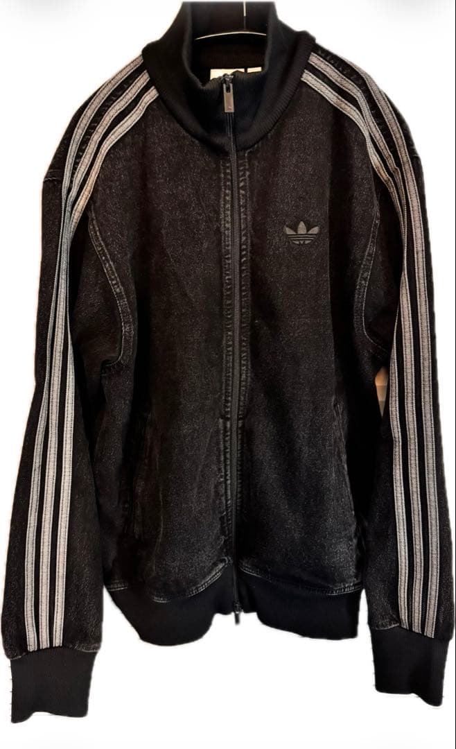 adidas デニムトラックトップ　ファイヤーバード　トラックジャケット